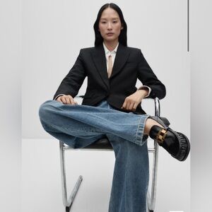 SELECTION MANGO
LEATHER SHOES WITH METALLIC DETAIL
Size 38